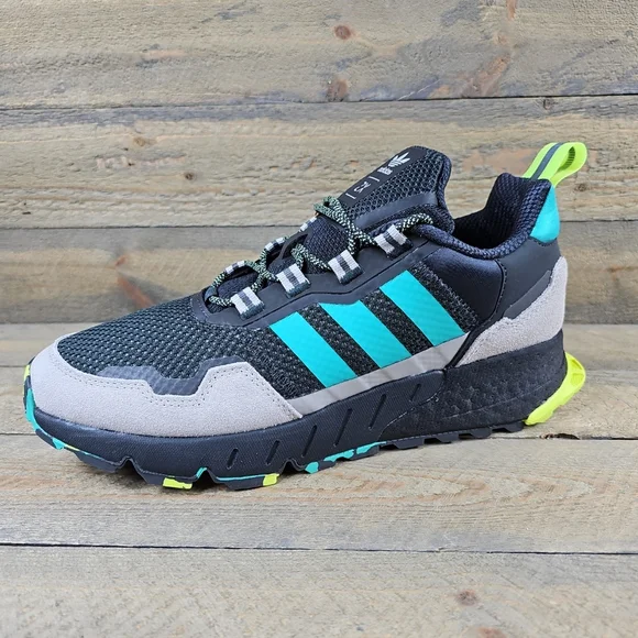 adidas Originals ZX 1K Boost Seasonality Men's Shoes Black Grey - Picture 3 of 12